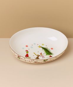 Merry Grinchmas Oval Serving Bowl